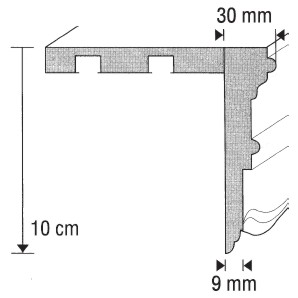 Garnýže Karla výška čela 10cm Garnýže Karla výška čela 10cm